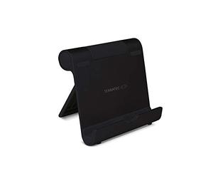 TerraTec iTab S Support Multi-Angle en Aluminium pour Smartphone et Tablette avec Angle de Vue réglable pour iPhone, iPad, Samsung Galaxy, Google Nexus et Autres Noir