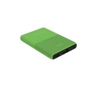 Terratec P50 Pocket Batterie Externe 5000 mAh LiPo Vert, 1x USB-A 2.1A, 1x USB-C 2.1A, Input Micro-USB/USB-C, 5V/2.1A, CE, 93x64x13mm, 103g