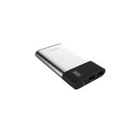 Terratec P80 Slim - Batterie Externe LiPo 8000mAh - 2 Ports USB-A (1A/2.1A) - Recharge USB - Compatible Mobile/Tablette - Noir/Métallique