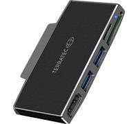 Terratec Station d'accueil USB-C CONNECT Go1 – HDMI, USB-C/3.0, SD/MicroSD – Compatible Microsoft
