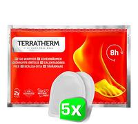 TerraTherm Chauffe Pieds - activé par l'air - 8 Heures de Chaleur - 5, 10 ou 30 Paires - chaufferette Pied Adaptable à Tout Type de Chaussure, 5 Paires