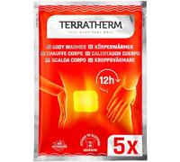 TerraTherm Patch chauffant dos, nuque et épaules - chaleur profondeur bienfaisante 12 h, chauffe-dos - chauffe-corps autocollant et activé par l’air - 5 pièces