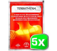 TerraTherm Patch chauffant nuque, épaules et cou - 8 h de chaleur profonde bienfaisante - patch autochauffant - chauffe-nuque, chauffe-épaules - activé par l’air - 5 unités