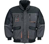 TERRATREND Blouson de pilote taille XL gris foncé/noir/orange 80 % PES / 20 %...