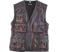 Terratrend Gilet de travail gris foncé/noir 52