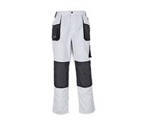 Terratrend Job 3230/60/162 Pantalon pour hommes Taille 60 Blanc/Gris