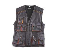 TERRATREND Veston taille 58 gris foncé/noir/orange 65 % PES / 35 % coton