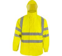 Terratrend Veste de pluie haute visibilité jaune M