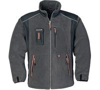 TERRATREND Veste polaire taille XL gris foncé/noir/orange 100 % PES