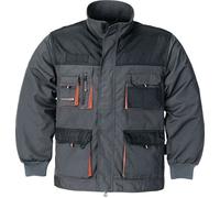 Terrax Veste p. hommes taille 52 gris foncé/noir/orange 65 % PES / 35 % CO Quantité:1