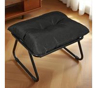 TerraVibe Repose-pieds avec rembourrage - Tabouret confortable pour jardin, balcon et terrasse - 50 x 48 x 39 cm - Convient pour chaise longue d'extérieur ou comme fauteuil de balcon indépendant