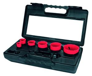 TERRAX A106340 - Juego de coronas perforadoras - Mantenimiento - Electricidad (8 piezas)