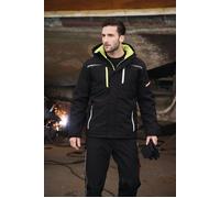 TERRAX Blouson professionnel en softshell Workwear taille XL noir/limette 100...