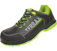 Terrax Chaussures basses de sécurité S3 100 % sans métal EN ISO 20345:2011, Noir citron vert., 42 EU