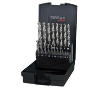TERRAX drill bit set A214214RO Juegos de 19 brocas DIN 338 tipo N HSS