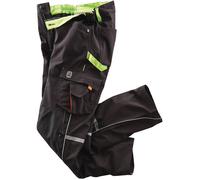 TERRAX Pantalon en Softshell Workwear taille 56 noir/limette 100 % PES