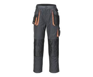 Terrax Pantalon p. hommes taille 56 gris foncé/noir/orange 65 % PES / 35 % CO Quantité:1