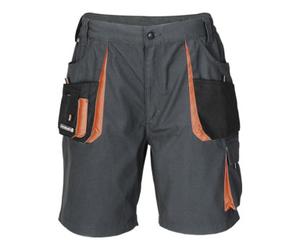 Terrax Shorts p. hommes taille 60 gris foncé/noir/orange 65 % PES / 35 % CO TERRATREND Quantité:1