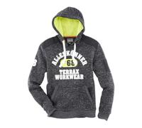 Terrax TERRAX Workwear Sweat à capuche polaire tricoté T. S noir chiné/vert lime Quantité:1