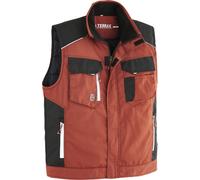 Terrax Workwear Arbeitgilet rouge brun/noir XXL
