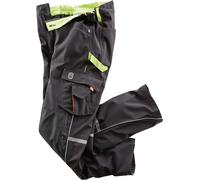 Terrax Workwear Pantalon softshell Noir/Limette 56