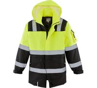 Terrax Workwear Parka haute visibilité jaune/noir 3XL