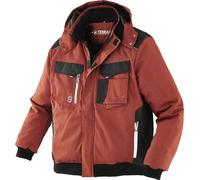 Terrax Workwear Veste de pilote rouge-brun/noir M