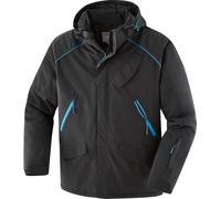 Terrax Workwear Veste softshell noir/azur 3XL