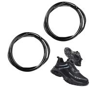 Terraxis 4 Pièces Lacets à Fermeture Rapide pour BOA, Lacet Automatique, Lacets de Verrouillage Twist, Compatible avec Les Chaussures Engelbert Strauss et Shimano Twist Lock (Noir)