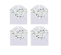 Terrazzo - Cartes de Noël à imprimé pastel marbré - Cartes de Noël avec enveloppe - Papier nacré