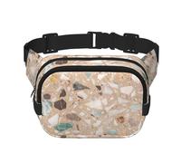 Terrazzo Pierre Naturelle,Sac Banane carré Double Couche, Sac de Poitrine