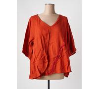 terré chemisiers et blouses femme de couleur orange 40