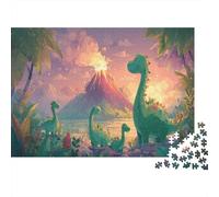Terre d’Aventure préhistorique Puzzle 1000 Pièces Jouet De Défi Adultes Et Enfants Puzzle Impossible Jeu Éducatif Familial Cadeau De Décoration Intérieure 52x38cm/1000pcs