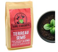 Terre d'Auguste - Terreau Semis 6L - Qualité Supérieure, Sac Refermable, Idéal pour Semis, Bouturage et Repiquage