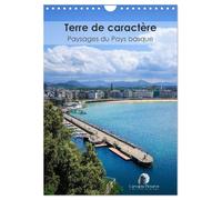 Terre de caractère - Paysages du Pays basque (Calendrier mural 2027 DIN A4 horizontal), CALVENDO calendrier mensuel: Un voyage visuel à travers la ... océan sauvage et villages authentiques.