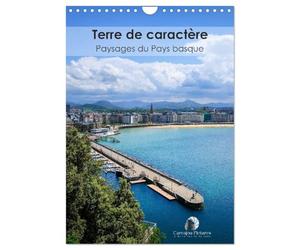 Terre de caractère - Paysages du Pays basque (Calendrier mural 2027 DIN A4 horizontal), CALVENDO calendrier mensuel: Un voyage visuel à travers la ... océan sauvage et villages authentiques.