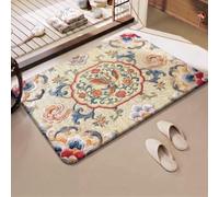 Terre de Diatomée 50x80 oiseau rouge Tapis antidérapant Séchage Rapide