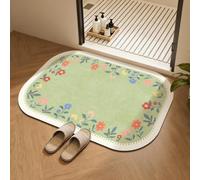 Terre de Diatomée 50x80 rouge rose Tapis antidérapant Séchage Rapide