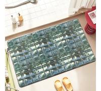 Terre De Diatomée 50X80 Vert Grisâtre Ultra Absorbant Tapis De Bain,Tapis Antidérapant Baignoire Séchage Rapide Doux,Facile À Nettoyer,pour Porte D'Entrée,Chevet,Cuisine,Salon