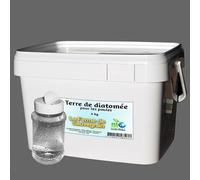 Terre de diatomée Alimentaire pour Chats et Chiens - Anti Puce Naturel - 4kg + Poudreur Offert