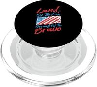 Terre de la liberté à Cause des Braves vétérans Memorial Day PopSockets PopGrip pour MagSafe