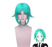 Terre De La Perruque Phosphophyllite Brillante Costume Cosplay Houseki No Kuni Cheveux Synthétiques Verts Courts Halloween Jeu De Rôle Perruques Pl-135