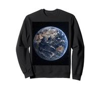 Terre De l'espace Asie Vue Astronomie Astrophysique Scène Sweatshirt