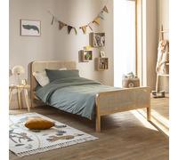 Terre de Nuit Lit Adulte en pin Massif Naturel avec véritable cannage Anna 90x190 - LT17018