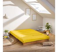 Terre de Nuit Matelas futon Ocre en Coton 90x200