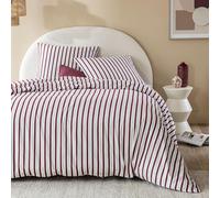 Terre de Nuit Parure de lit 240x220 Flanelle à Rayures