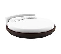 Protège Matelas Rond Molleton 100% Coton Bonnet 30 cm Diamètre 215 cm