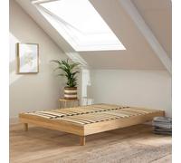 Terre de Nuit Sommier kit en Bois Massif Naturel 140x190