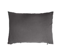 Taie d'oreiller Double Gaze de Coton Gris Anthracite 50x70 cm
