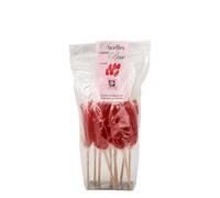 TERRE DE ROSE - Lot de 10 sucettes à la rose (en sachet) - produits artisanaux français - made in France - effet et goût garantis - produits à base de rose - bonbons artisanaux